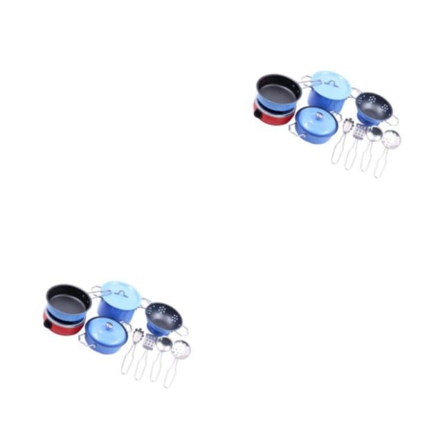 maskred Childrens Kitchen Toys Cooking Cookware Set Colorful and Engaging kitchen toys 11 pcs 2Set