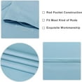thumbnail image 5 of Bxaolu Blackout Curtains Panels for Bedroom - Thermal Insulated Rod Pocket Window Blackout Drapes for Living Room (2 Panels, W42 x L84 inches, Light Blue), 5 of 8