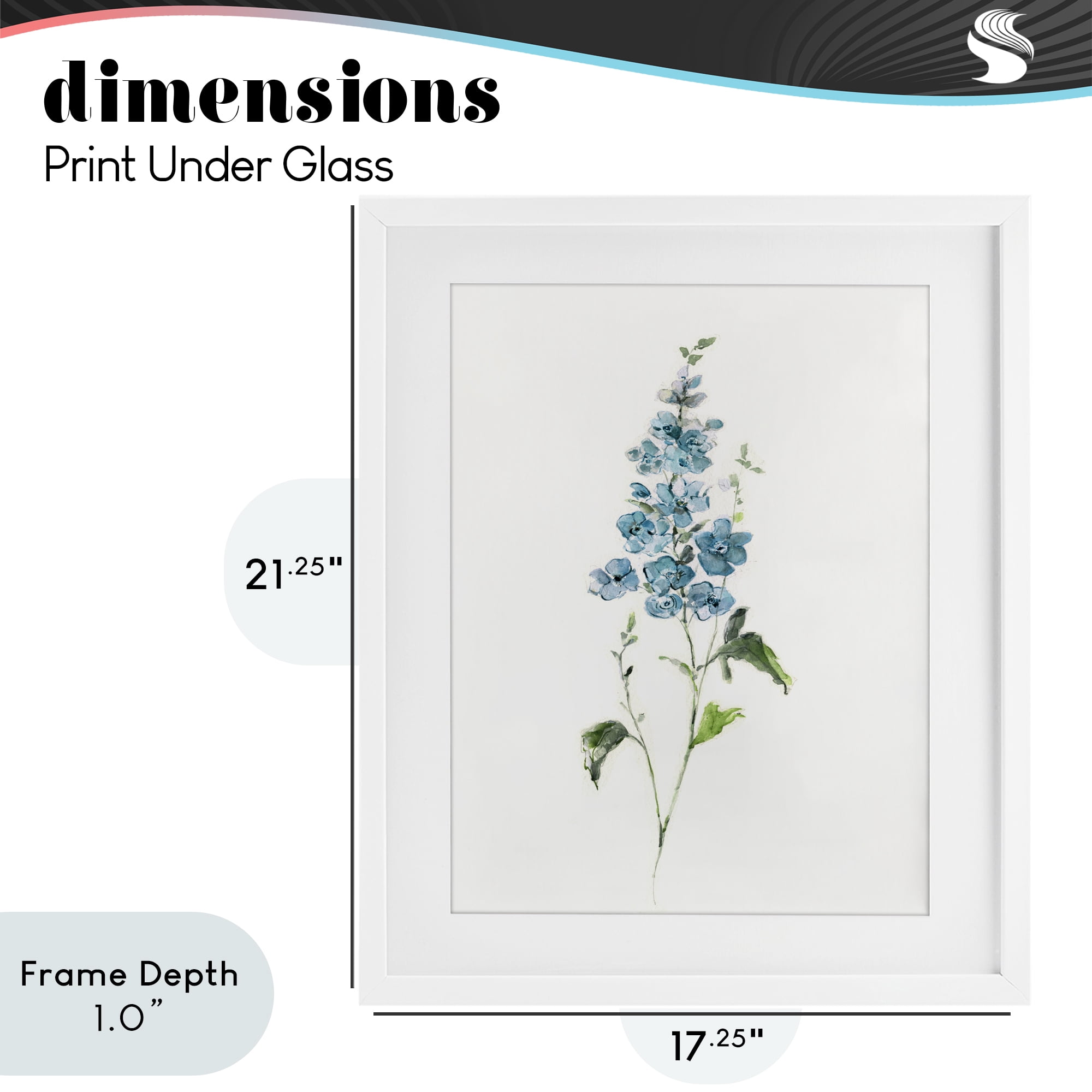 Stupell Industries Natural Spring Herbs White Framed Print Under Glass, design by Sally Swatland
