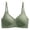 Green, variant on Women’s Bras Women's Wireless Seamless Matte Mini Rib Bra Green M