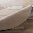 thumbnail image 3 of Hauteloom Levan Wool Living Room, Bedroom Area Rug - Contemporary - Gray, Ivory, Taupe - 2' x 3', 3 of 6