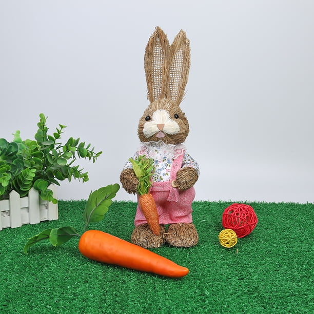 Conejito de Pascua Adornos Simulación Conejo Accesorios de fotografía Decoración para el hogar (A)