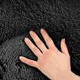 thumbnail image 7 of Rugs for Living Room, 3'x5' Soft Fluffy Area Rug for Bedroom, Plush Decorative Rug with Anti-Skid Backing, Indoor Home Carpet for Living Room, Black, 7 of 7