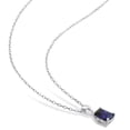 thumbnail image 3 of Everly Women's Created Sapphire Sterling Silver Necklace, 3 of 5