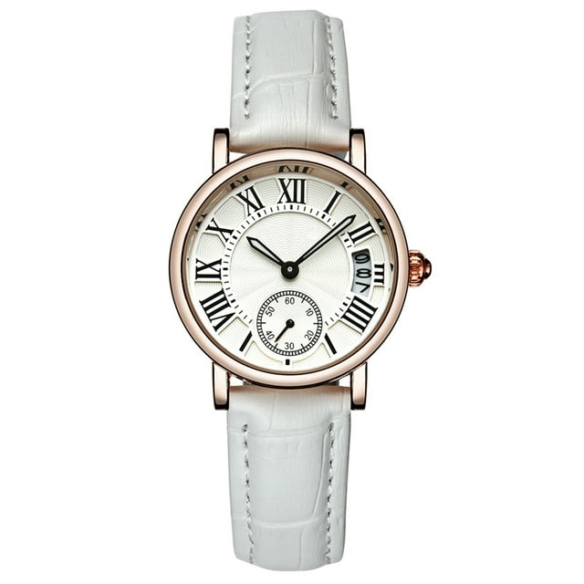 Reloj de Cuarzo, Sanda Reloj analógico Redondo para Mujer Reloj Redondo Materiales ecológicos