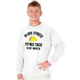 thumbnail image 5 of Im into Fitness Taco In My Mouth Gym Long Sleeve TShirt Men Women Brisco Brands X, 5 of 6