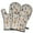 Beige Christmas Forest, variant on Cute Oven Mitts,Beige Christmas Forest Animal Pattern Oven Mitt 2-Pack Set,Kitchen Gloves for Oven,Heat Resistant Oven Mitts 7.7"x12"