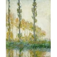 thumbnail image 2 of Monet, Claude 20x24 White Modern Wood Framed Museum Art Print Titled - The Three Trees, Autumn, 2 of 4