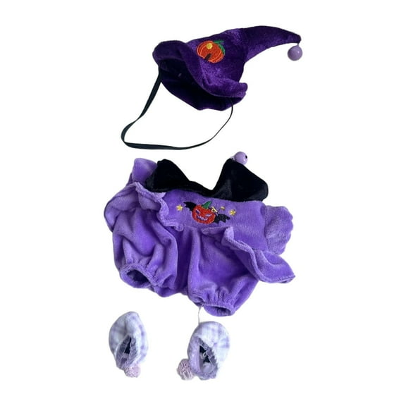 yotijay 3 Pieces Dolls Halloween Clothes with Hat Shoes Accessory Costume for 20cm Dolls
