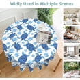thumbnail image 5 of Sea Turtle Round Tablecloth 60 inch,Shell Pearls Watercolor Circle Table Cloth Polyester Waterproof Stain Wrinkle Free Table Cover for Home Kitchen Dining Party Pinic Patio Outdoor Decor, 5 of 6