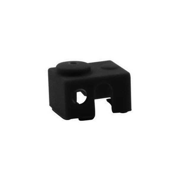 Cateissary Nuevo extrusor de calentador de boquilla de impresora 3D, bloque de calentador de aluminio, reemplazo de funda de silicona para Kits de mantenimiento de impresoras negro