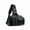 Black, variant on Waterproof Fishing Tackle Sling Bag with Rod Holder, Large Capacity Crossbody Lure Storage Backpack for Outdoor Angling