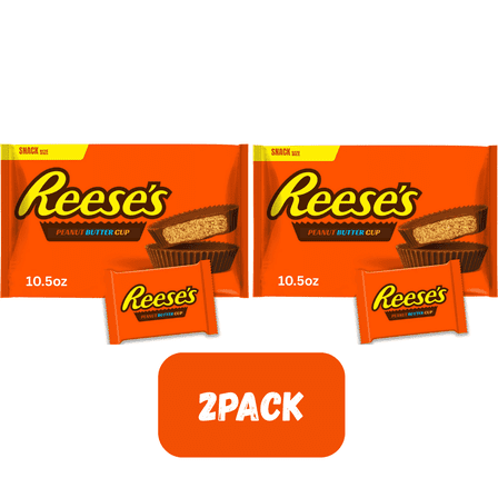REESE’S Milk Chocolate Peanut Butter Cups, 2 x 10.5 oz Bags – Sweet Perfection