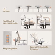 Newtral MagicH-PRO Ergonomic Office Chair with Dynamic Back Support & Footrest