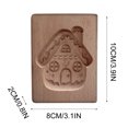 thumbnail image 7 of Utoimkio Wooden Cookie Mould 3D Baking Mould Cookie Die Cutting Machine Conical Plant Model Cookie Wooden Gingerbread For Halloween Thanksgiving Christmas Kitchen DIY, 7 of 7