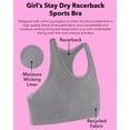thumbnail image 3 of Fruit of the Loom Girls' Stay Dry 2-Pack Racerback Sports Bra, 3 of 4