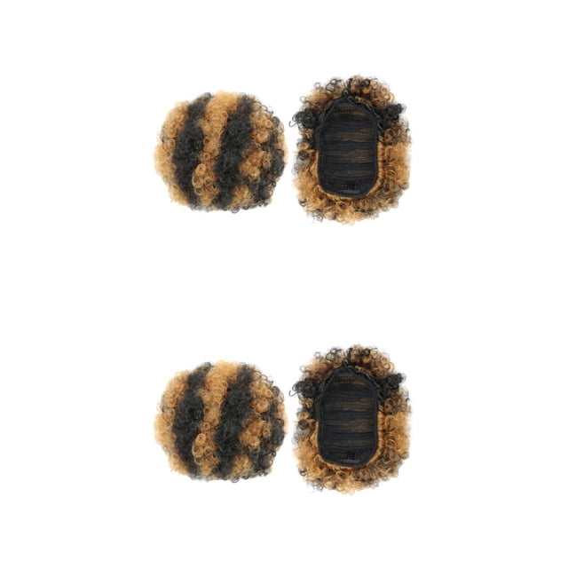 Qarigey Extensión de moño afro hermosa y manejable de fibra para cabello natural para mujeres a la moda Q9 1H27 T9 1S27 2Conjunto