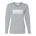 thumbnail image 2 of Wild Bobby Waymaker Inspirational/Christian Women Graphic Long Sleeve Tee, Heather Grey, XX-Large, 2 of 5