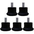 thumbnail image 1 of 5pcs Chairs Glide Castors Glides Replacement Furniture Floor for Office Home(Black), 1 of 5