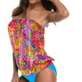 thumbnail image 3 of Itsame Swimsuits for Womens Sets, Printed 1 Piece Swimsuits Pink, 3 of 4