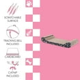 thumbnail image 4 of Rini 23.75" Modern Cardboard Lounge Bed Cat Scratcher with Built-In Bell Toys and Catnip, Black/White, 4 of 9