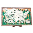 thumbnail image 2 of Mapa De Viaje De Los Parques Nacionales De Estados Unidos. Mapa De Viaje De Madera Para Colgar En La Pared. Adornos Decorativos Para El Hogar., 2 of 7