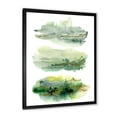thumbnail image 2 of Designart 'Golden Green Abstract Clouds II' Modern Framed Art Print, 2 of 4