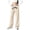 Khaki, variant on MAIHAN Girls Sweatpants Letter Print Casual Wide Leg Pants Loose Fit Straight Leg Trousers for Youth Urban Street Style Baggy Pants(Black,10-11 Years)