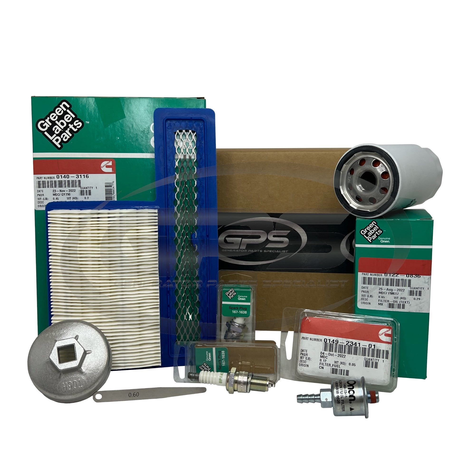 GPS GENERATOR PARTS SPECIALIST Tune Up Kit for Onan RV Generators 5500