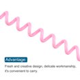 thumbnail image 4 of Unique Bargains Plastic Wrist Coil Keyring Stretchable Spiral Keychain, Pink 5 Pack, 4 of 5