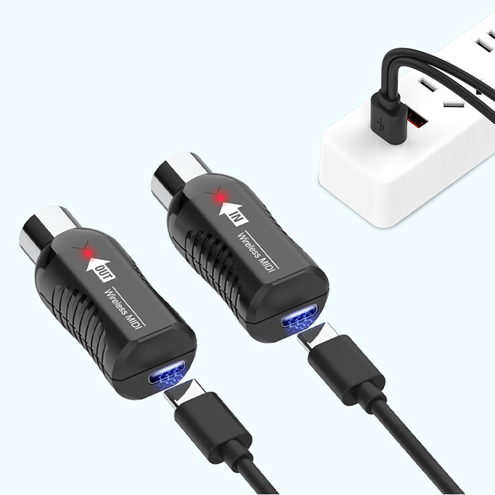 GUYUTING Perform Freely with Wireless Midi Transceiver for Keyboards Latency <5ms, Effective Range ≤10m