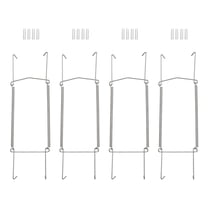 Uxcell 4Pcs Plate Hanger, 12 inch U Type Stainless Steel Invisible Wall Plate Hangers, Silver