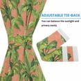 thumbnail image 4 of Palm Tree Tropical Door Curtains for Door Window, French Sidelight Front Back Door Curtains With Tieback, Pink Summer Green Botanical Kitchen Rod Pocket Drapes Panel, 54"x72", 4 of 6