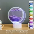 thumbnail image 2 of Rbaofujie Room Decorations USB Streaming Sand Painting Night, Three-Dimensional Painting, Decorative Home Gifts Bedside Ambient Sand Painting LED Table Lamp(5ML) Pride Decorations Purple, 2 of 7