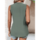 thumbnail image 5 of Camisas Casuales de Verano para Mujer, con Cuello Redondo y Mangas , Color Verde Oscuro, Talla L, 5 of 7