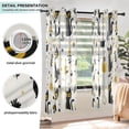 thumbnail image 4 of 2 Panels Set Blackout Curtains Thermal Insulated Sun Protection Room Darkening Drapes for Bedroom Black Cat Seamless Pattern, 4 of 6