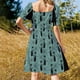 thumbnail image 5 of Vestido de manga corta Mid Century Cats and Clocks III ropa de mujer verano novedades Vestido de dama de honor mujer Vestido, 5 of 7