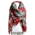 thumbnail image 3 of Women Blanket Scarf Frayed Edge Fashion Winter Fall Lightweight Flannel Scarves, 3 of 6