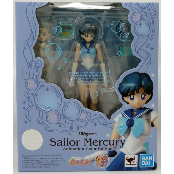 Sailor Moon Pretty Guardian 6 Inch Action Figure S.H. Figuarts - Sailor Mercury Animation Color Edition