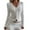 White, variant on Women's Long Sleeve Cropped Cardigans Fall Lightweight Open Front V Neck Button down Top