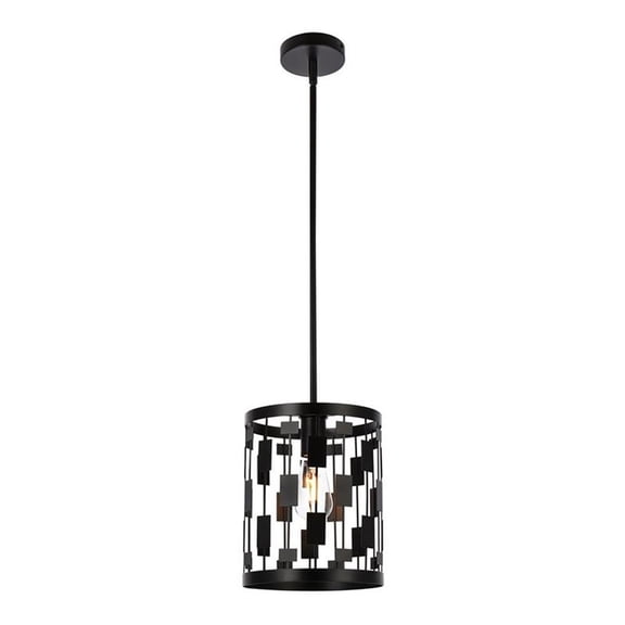 Levante 1 light pendant in black