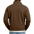 thumbnail image 2 of Men's St. Patrick's Day Henley Sweatshirt Lucky Shamrock Print Long Sleeve Pullover, 2 of 3