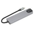 thumbnail image 3 of Expansion Dock, 6 in 1 Docking USB Hub Stable Performance Multimedia Interface  for Mouse for Keyboard for Mobile Hard Disk for U Disk, 3 of 7