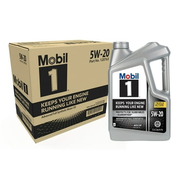 Mobil 1 Advanced Full Synthetic Motor Oil 5W-20, 5 Quart (Pack of 3)