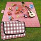 thumbnail image 1 of Manta de picnic Estera de playa impermeable 200180 cm, estera de picnic a cuadros ligera y lavable con asa, adecuada para senderismo, viajes, camping al aire libre, parque, 1 of 4