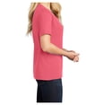 thumbnail image 3 of Yellow Rooster Women's Core Cotton V-Neck Tee Coral XS, 3 of 6