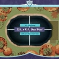 thumbnail image 4 of Buffalo Blizzard Economy Blue/Black Oval Swimming Pool Winter Cover, 21' x 41', 4 of 7