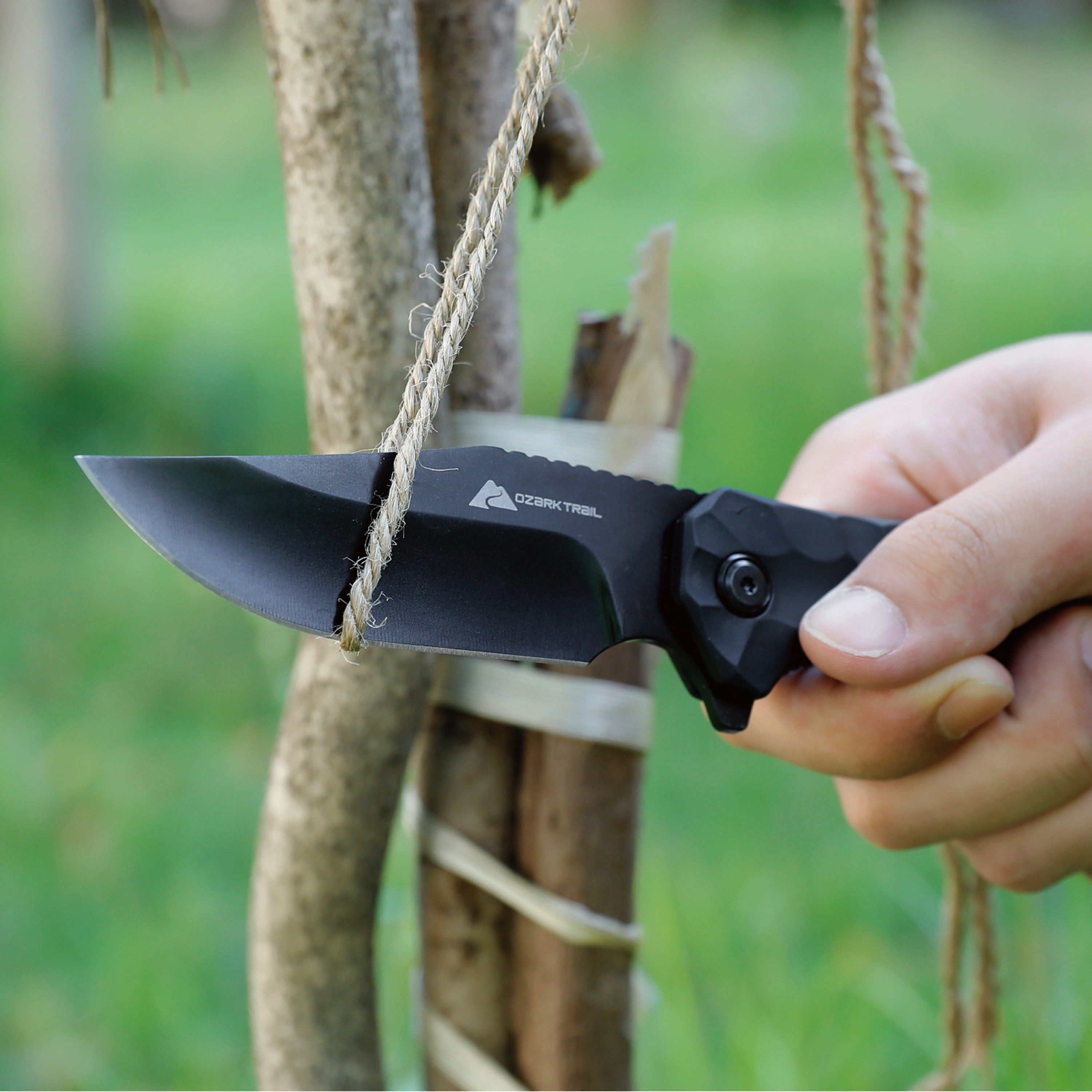 Ozark Trail Trailman 8.5 inch Folding Knife Black