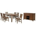 thumbnail image 5 of Extendable Dining Table Set for 8 - 72" Rectangular Table with Sideboard - Amish Brown Finish, 5 of 5