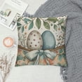 thumbnail image 2 of JRXY  Easter Eggs Eucalyptus Throw Pillow Cover,  Spring Easter Cushion Case Decoration for Sofa Couch White, 2 of 5